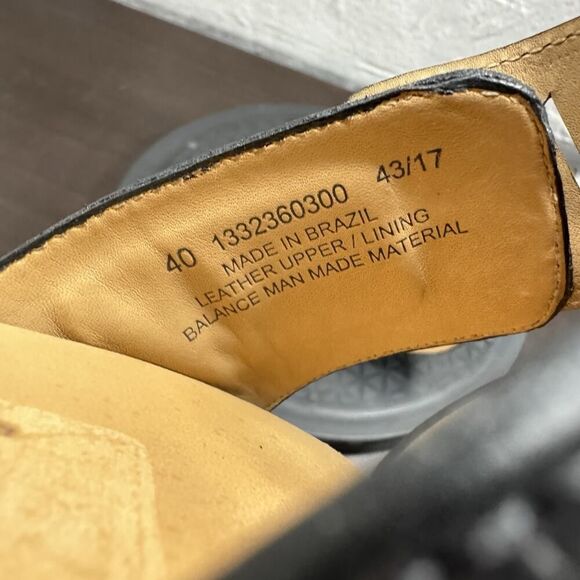 Dansko Womens Size 10-10.5 Oralee Black Cutout Boho Wood Chunky Heel Mules - Picture 7 of 7